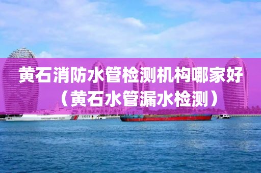 黄石消防水管检测机构哪家好（黄石水管漏水检测）